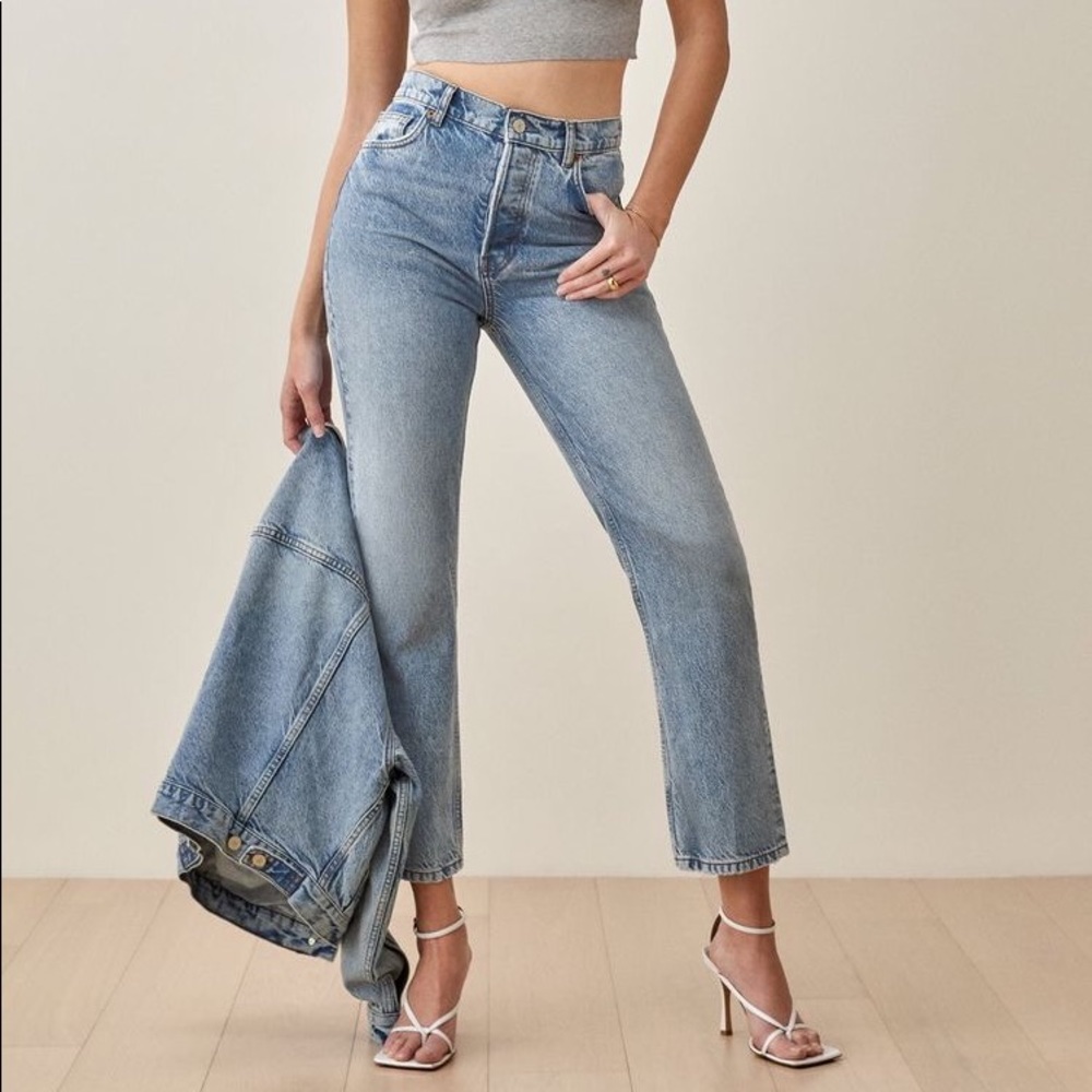 Cynthia High Rise Straight Jeans